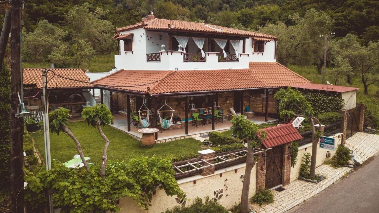 Ferienwohnung Kalogirou Stone House Limniónas Exterior foto