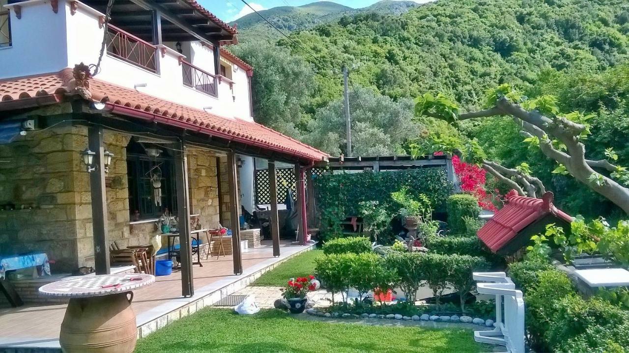 Ferienwohnung Kalogirou Stone House Limniónas Exterior foto